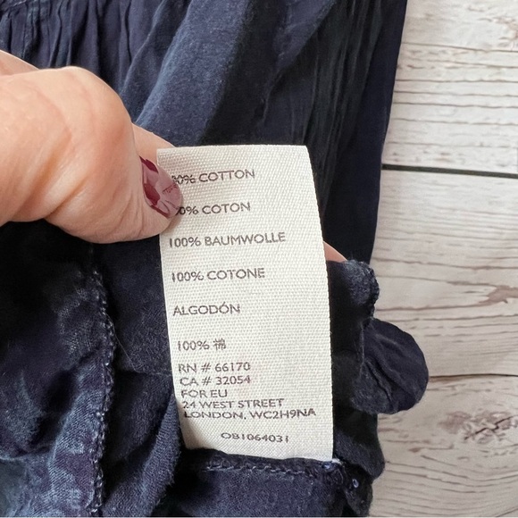 Nwt Free People We the Free Cool Meadow Top Navy - Picture 6 of 9